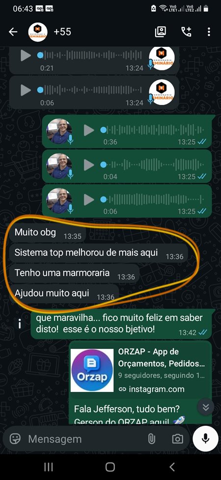 Depoimento WhatsApp Orzap 2